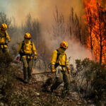 Bomberos mexicanos en California
