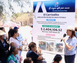 Agua potable en El Carrizalito