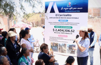 Agua potable en El Carrizalito