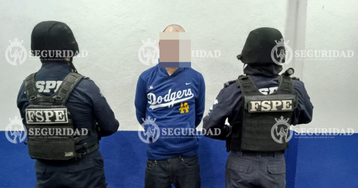 Detenido con cristal