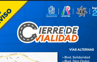 cierres viales Irapuato