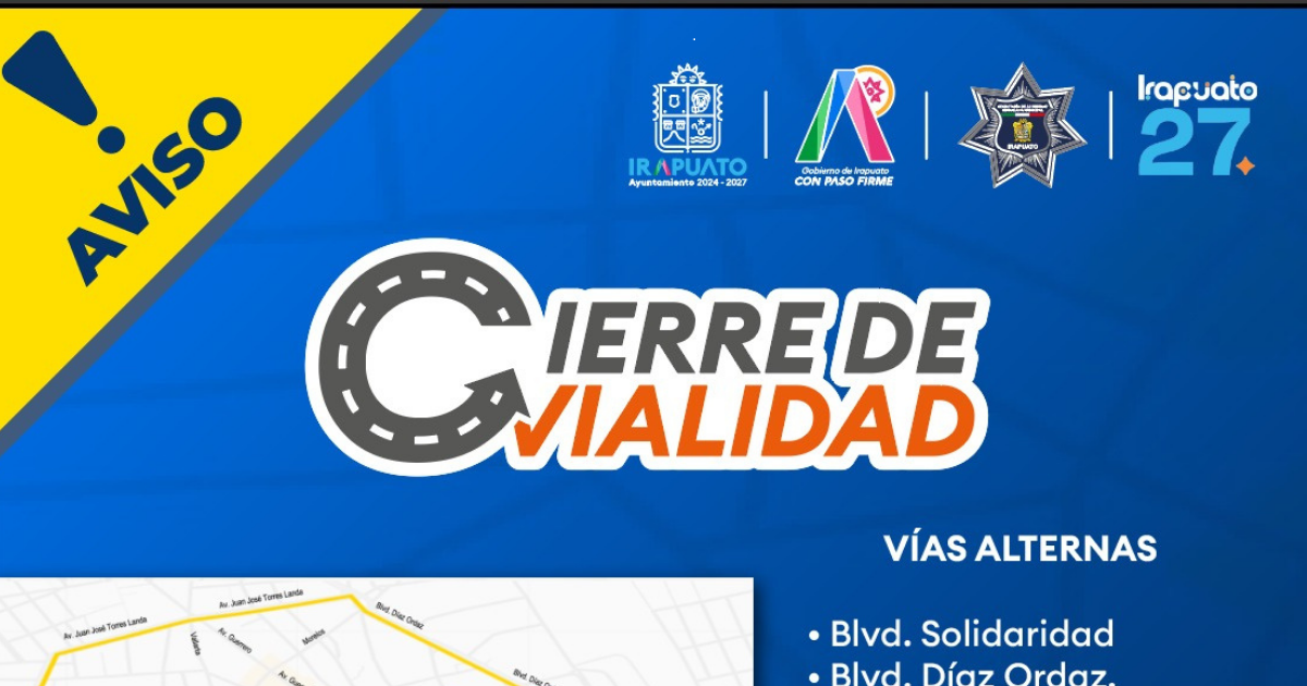 cierres viales Irapuato
