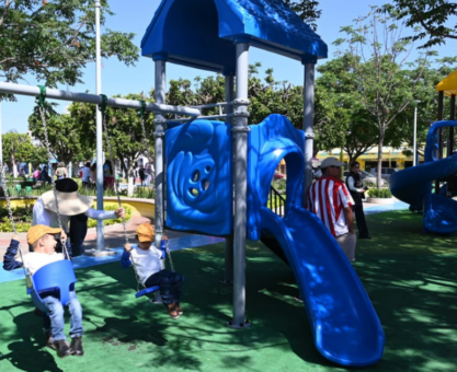 parque vecinal renovado