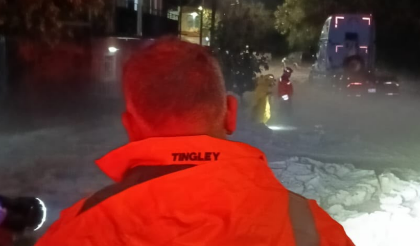 lluvia y granizo Aldama